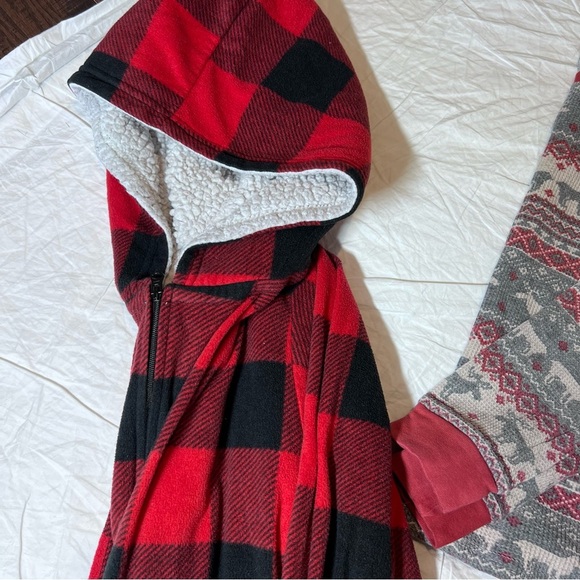 Boys XL X-Large Lot of 3 Pajamas Fleece Thermal Separates One Piece Pants 14 - Picture 5 of 15